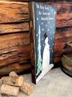 Primitive Christmas Sign   Snowman Decor   Oh Holy Night Sign   Christmas Scene