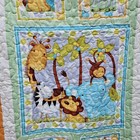 New Handmade Baby Boy Girl Crib Blanket 46x37 Machine Quilted Design