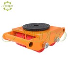 4 Pcs Machine Skate 13200 Lbs 6t Machinery Skate Dolly With Handle 360   Rotation
