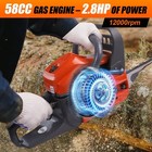 58cc Gasoline Chainsaw Petrol Gas Saw Wood Cutting With 18    20  Bar And Chain