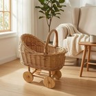Wicker Stroller Vintageretro Doll Stroller Natural For Playroom  Nursery