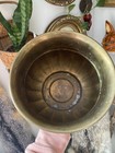 Vintage Solid Brass Planter Swirl Brass Planter