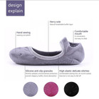 Yoga Grip  Barre Pilates Ballet Dance Low Cut Sport Socks Non Slip Skid Cotton 