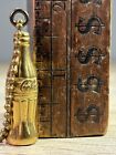 Antique Gold Bottle Vintage Coca Cola Key Chain Fob Original Advertising Soda