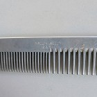 Swedish Allied Aluminum Comb Silver 265 Made In Sweden Barber Beautician Vintage