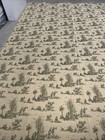 New 81   x56    Toile De Jouy Classic 18th Century French Design Fabric Green cream