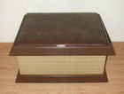 Vintage Pearl-wick Mid Century Plastic And Padded-top Sewing Chest Box  Nice 