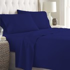 800 Thread Count 100  Cotton Select Bedding Set Us Sizes Navy Blue Solid
