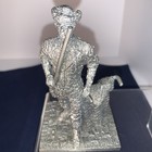 Vintage Honeywell Hudson Pewter Patriot Minuteman Statue 5 25  Tall
