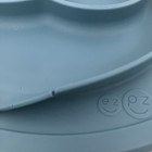 4 Ezpz Placemat Baby Toddler Food Bowl plate Divided Silicone Suction Blue Green