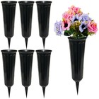 Memorial Floral Vases  Cemetery Vase  Headstones Flower Holder  Grave Black