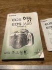 Canon Eos Digital Rebel Xt   350d Camera Instruction Manual   Quick Pocket Guide