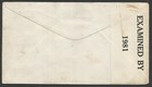 Honduras To Usa Censored Cover 1942 Tela Cancel