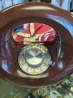Vintage 70s Sculptura Round Donut Rotary Phone Chocolate Brown Western Electric