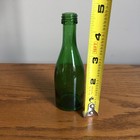 Vintage Miniature Glass Bottle 4 5  Green Decorative Glass Vase Apothecary