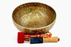 13 Inch Diameter Singing Bowl- Green Tara  Etched Engraved Sound Healing Bowls