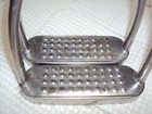 Herm Sprenger Off-set Eye Stirrups- Cheese Grater Pads - 4 3 4  Size -great   2 