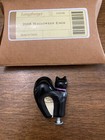 Longaberger 2008 Halloween Black Cat Basket Knob -  23608-new