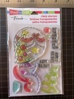 New Stampendous Rubber Stamp Christmas Deck Your Home Set  Winter Free Usa Ship