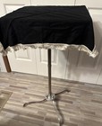 Vintage Petrie   Lewis Magician Side Table Velvet Top 33    Aluminum Tripod