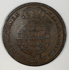 1785 Portuguese Africa Angola 1 Macuta Copper Maria I Pedro Iii   Rim Dings