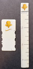 Vtg Marcy Pumphret Scrimshaw Piano Keys Thread Winder Ruler Yellow Design