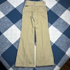 Vintage 70s Billy The Kid Boys Tan Khaki Flare Bell Bottom Pants Size 10 Slim