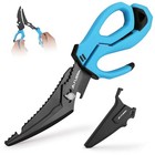 10  Fishing Scissors Stainless Steel Detachable W fin Clipper fish Scaler New