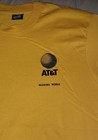 Vtg 80s At t T Shirt Large Yellow Mobile Telephone Communications Bell Logo 90s