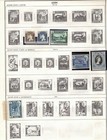 Aden Collection On Two Harris Album Pages - 36 Vintage Lightly Hinged Stamps
