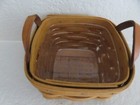 1994 Longaberger Sweet Basil Herb Booking Small Woven Basket Protector
