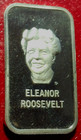 Eleanor Roosevelt Bar-american Silver Ed  1 Troy Oz  999 Fine Silver-low Mintage