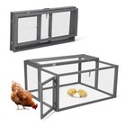 Foldable Rabbit Hutch Chicken Coop Hen House Poultry Cage Indoor Outdoor Use