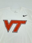 Virginia Tech Hokies Nike Dri-fit Legend T-shirt Mens Sizes White Orange Vt Sz S