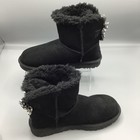 Ugg 1138132  Women Mini Bailey Bow Ii Black Winter Boot Us Size 8