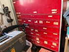 Tool Cabinet Large Made Of Wood On Coasters Will Roll 