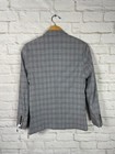 New Calvin Klein Youth Boys Grey Plaid Suit Jacket Size 16 Slim Fit