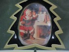 Vtg Coca-cola   trim-a-tree  Collection - Santa By Fireplace Ornament - 1990