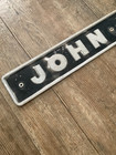Vintage John Deere Metal Sign Tractor Farm Vehicle Bulldozer Emblem