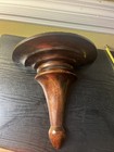 Wall Shelf Sconce Corbel Wood Vintage Dark Brown 11 5  T X 12 w X 5 75  Deep
