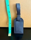 Louis Vuitton Paris Leather Luggage Tag W  Buckle Strap Damier Ebene