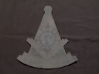 Large Masonic Past Master 10  Iron On Patch With Square Black Yellow Sun New 