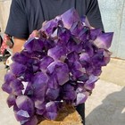 34 4lb Large Natural Amethyst Geode Quartz Cluster Crystal Specimen Healing