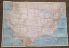 National Geographic Original 1988 Map Of The United States Of America
