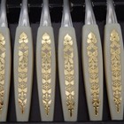 12 Vintage Cocktail Mini Forks Hors D ouevres Appetizer Stainless Plastic Handle