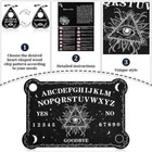 Black Ouija Wooden Board Game Spirit Hunt Planchette Accessories Games Supplies