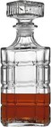 Whiskey Decanter Glass Crystal Liquor Scotch Bourbon Bottle Vintage Gift