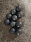 Epdm Rubber Ball  Black  1 3 8  Dia  10 Pcs