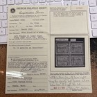 Canal Zone 2 Overprint Block W  Left  panama  2 1 4mm  Below Bar With Apex Cert