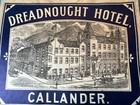 Dreadnought Hotel Callander Scotland With Flaws  Luggage Label Vintage Uk